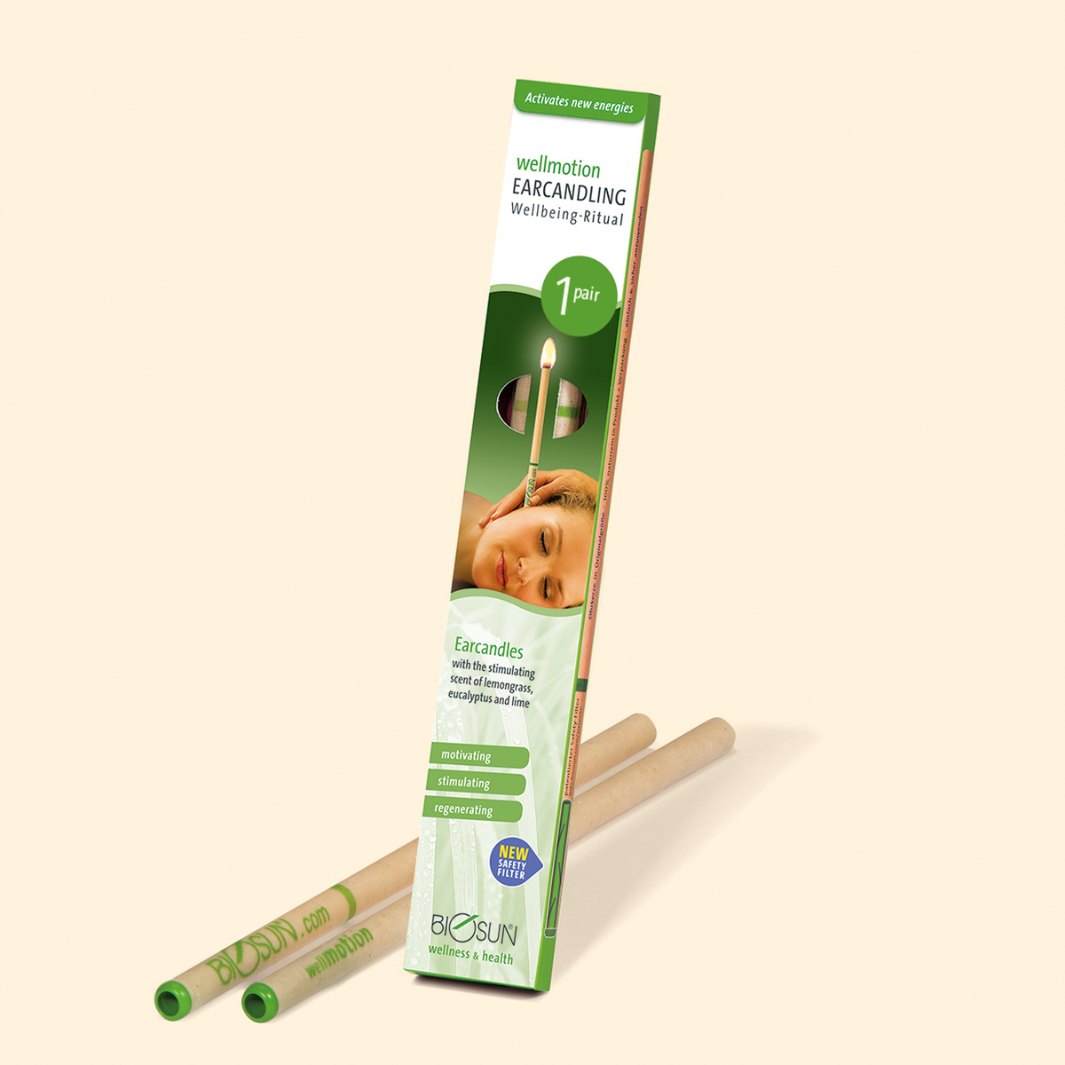 Biosun EarCandle Aroma Wellmotion Eucalyptus, Lemongrass & Lime