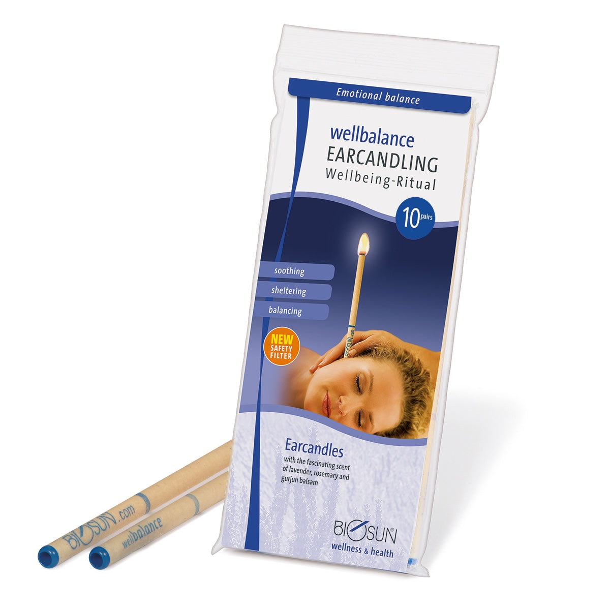 Biosun EarCandle Aroma Wellbalance - Lavender, Rosemary & Gurjun - 10 ...